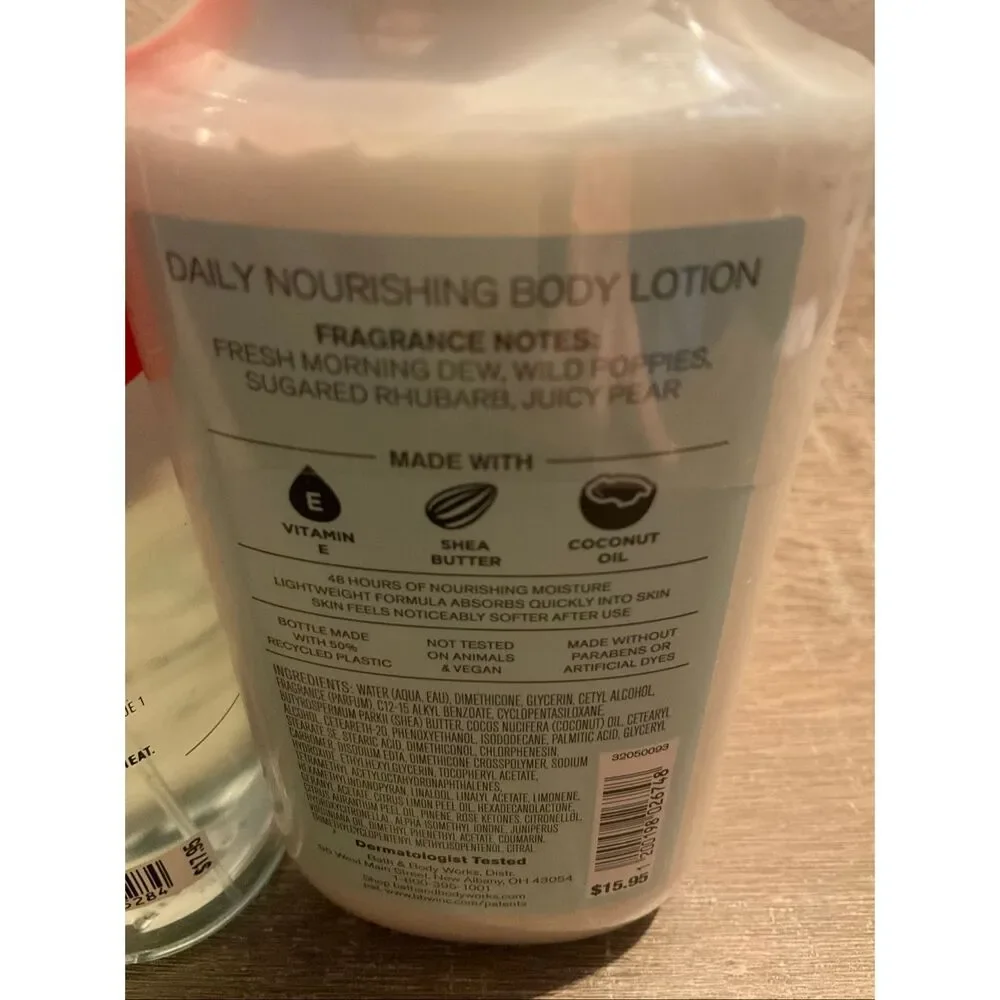 Bath and Body Works POPPY 4 Piece Set
